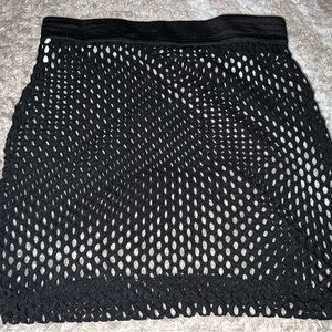 Iheartraves fishnet skirt